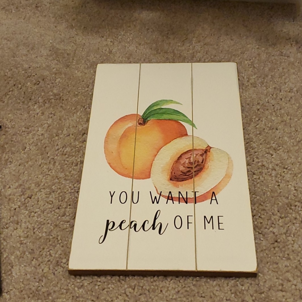 Cute peach sign